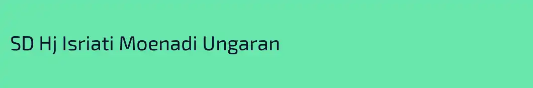 SD Hj Isriati Moenadi Ungaran